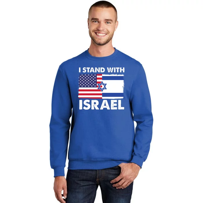 I Stand With Israel Usa Flag Sweatshirt