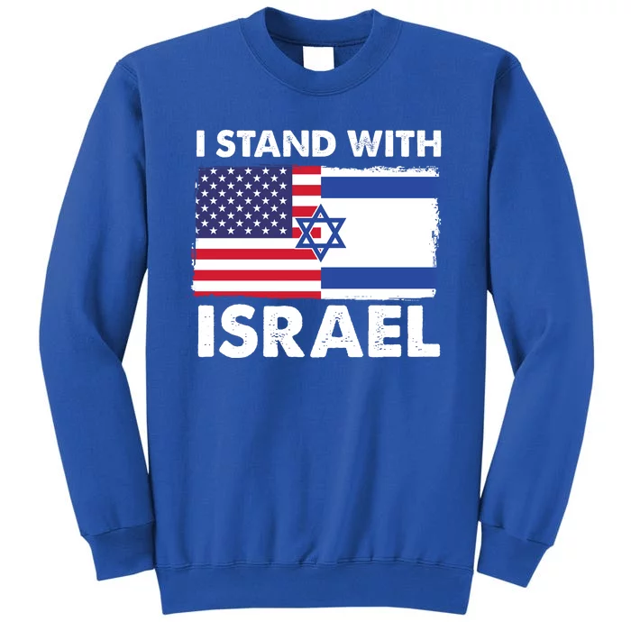 I Stand With Israel Usa Flag Sweatshirt