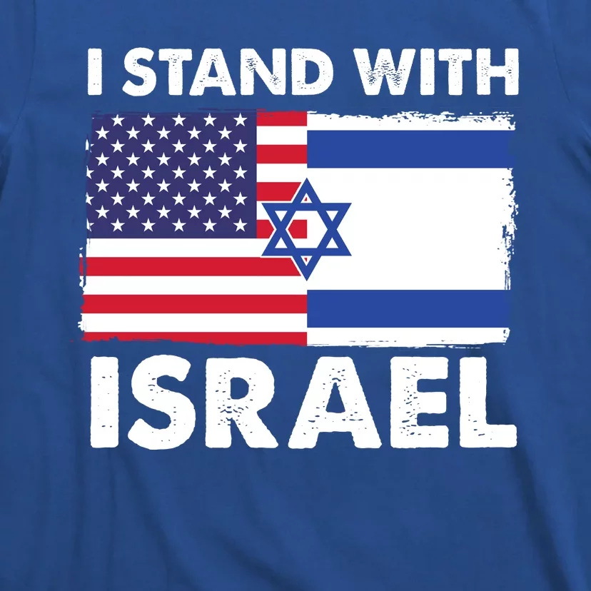 I Stand With Israel Usa Flag T-Shirt