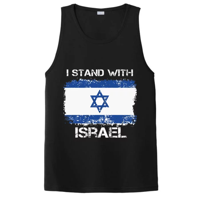 I Stand With Israel Support Israel Love Israeli Brotherhood Performance Tank