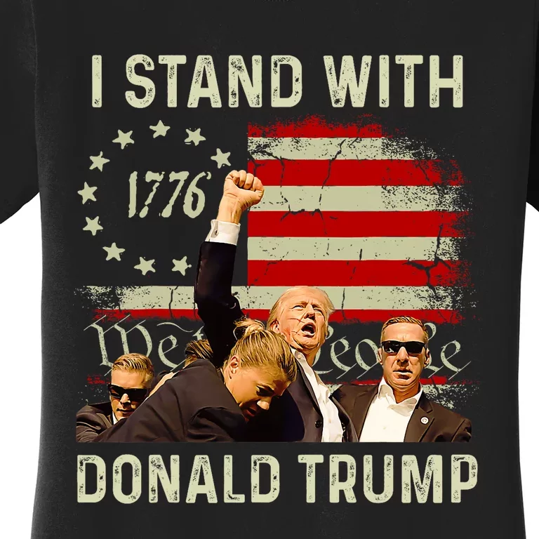 I Stand With Trump Fight With Trump 2024 Women's T-Shirt