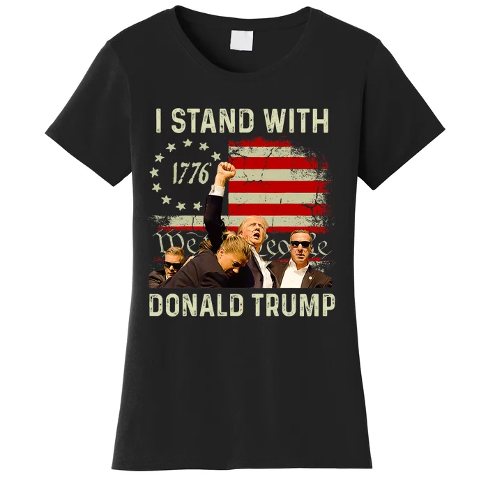 I Stand With Trump Fight With Trump 2024 Women's T-Shirt