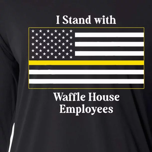 I Stand With W.A.F.F.L.E H.O.U.S.E Employees Funny America Flag Cooling Performance Long Sleeve Crew