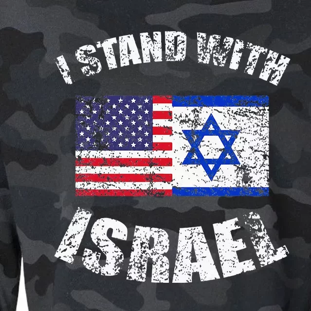 I Stand With Israel Cropped Pullover Crew