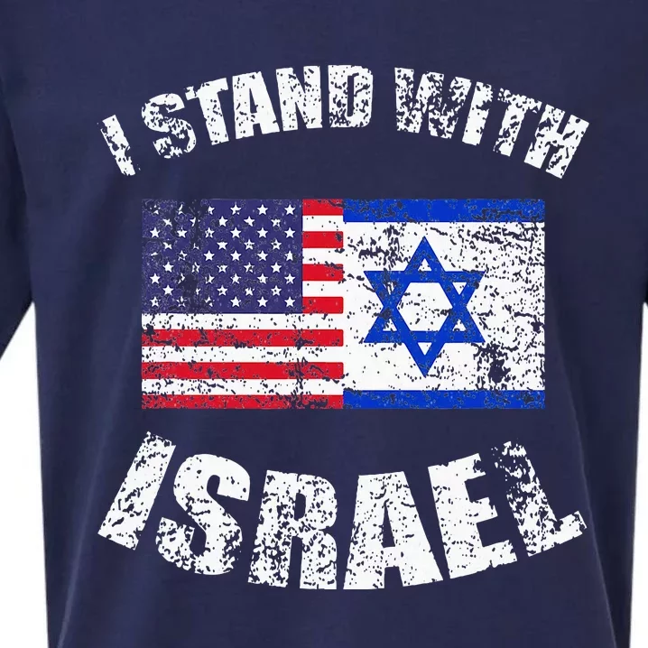 I Stand With Israel Sueded Cloud Jersey T-Shirt