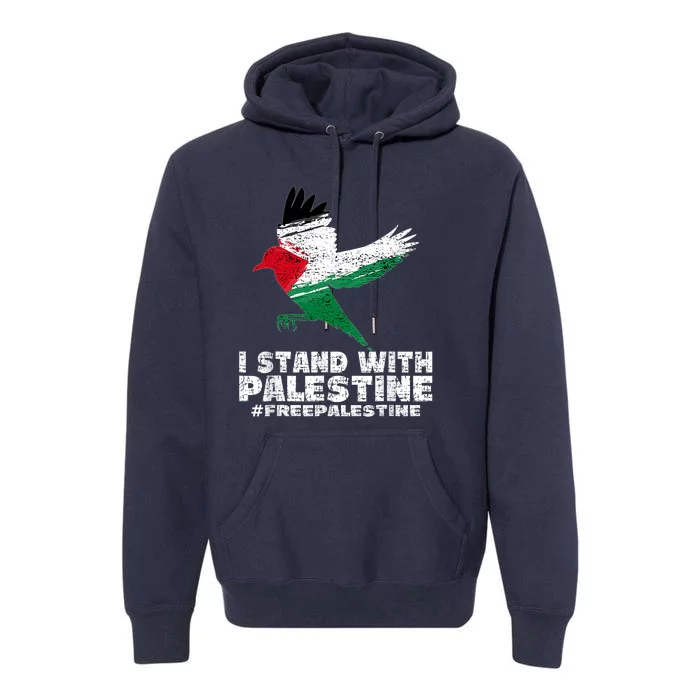 I Stand With Palestine For Their Freedom Free Palestine Premium Hoodie