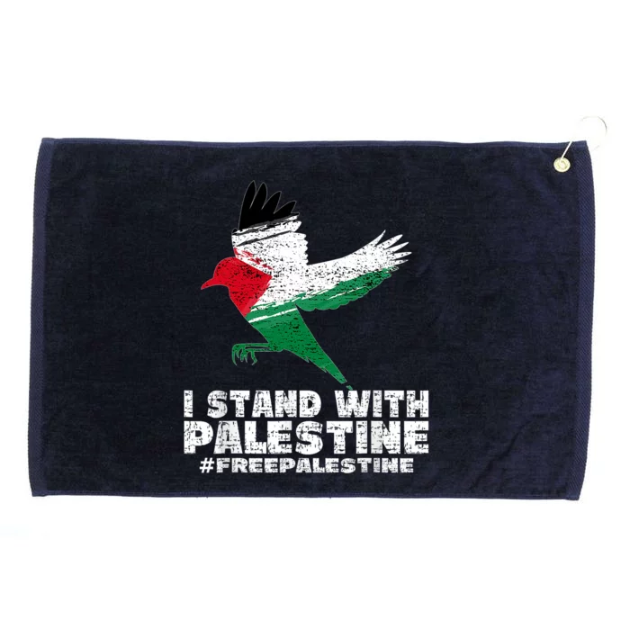 I Stand With Palestine For Their Freedom Free Palestine Grommeted Golf Towel