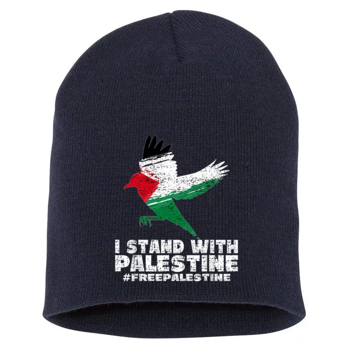 I Stand With Palestine For Their Freedom Free Palestine Short Acrylic Beanie