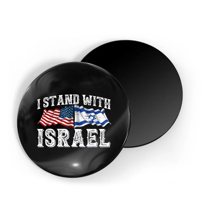 I Stand With Israel American Flag Magnet