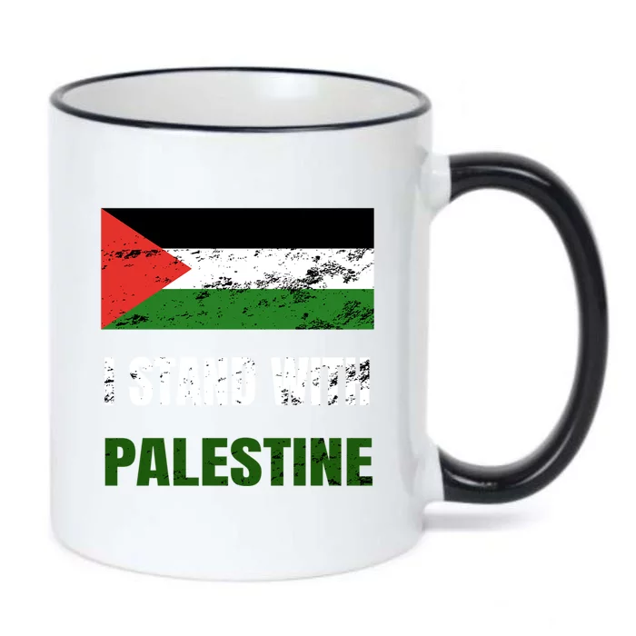 I Stand With Palestine Free Gaza Jerusalem Palestine Flag Gift Black Color Changing Mug