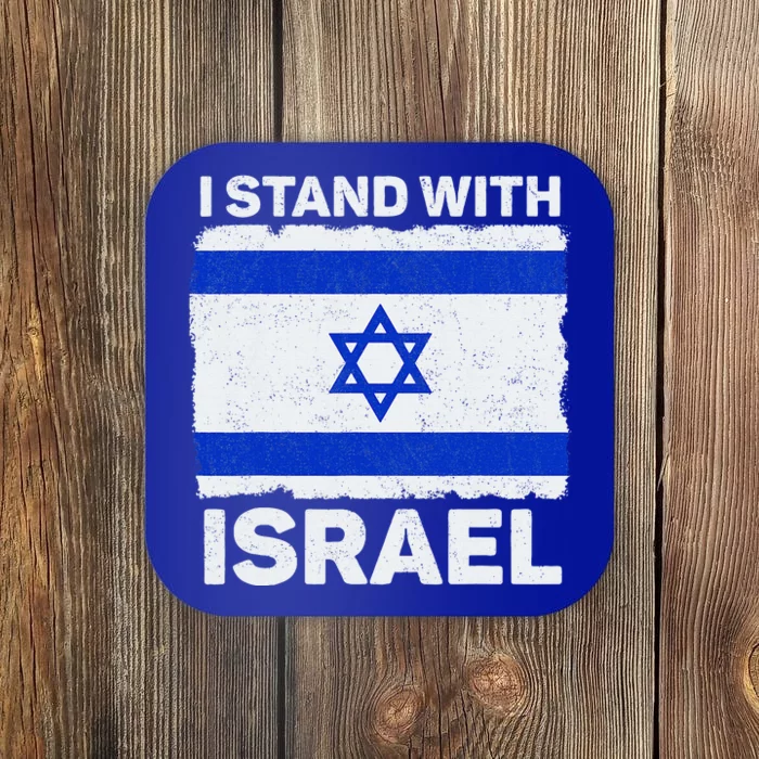 I Stand With Israel Israel Flag Patriotic Israel Coaster