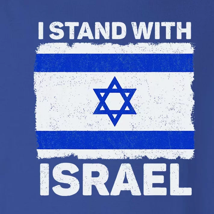 I Stand With Israel Israel Flag Patriotic Israel Toddler Long Sleeve Shirt