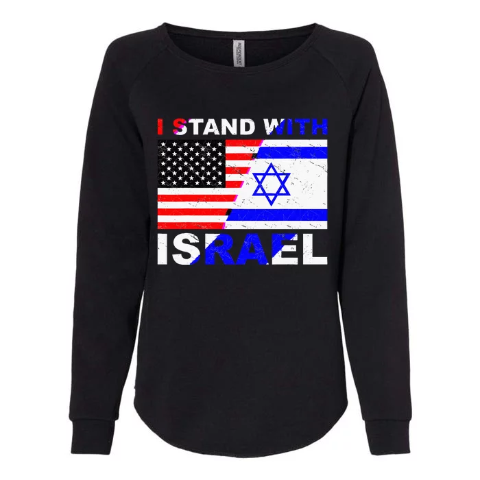 I Stand With Israel Israeli Palestinian Conflict Pro Israel Womens California Wash Sweatshirt