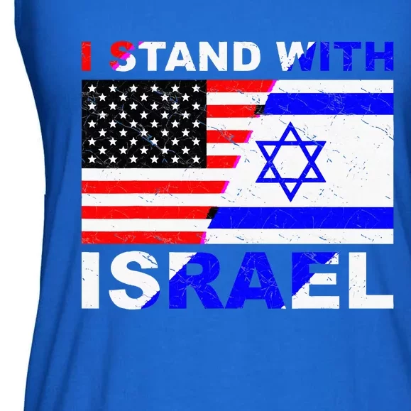 I Stand With Israel Israeli Palestinian Conflict Pro Israel Ladies Essential Flowy Tank