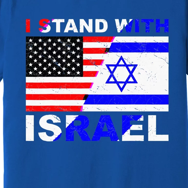 I Stand With Israel Israeli Palestinian Conflict Pro Israel Premium T-Shirt