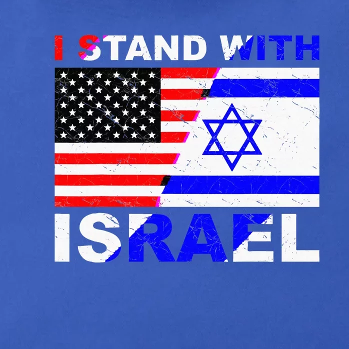 I Stand With Israel Israeli Palestinian Conflict Pro Israel Zip Tote Bag