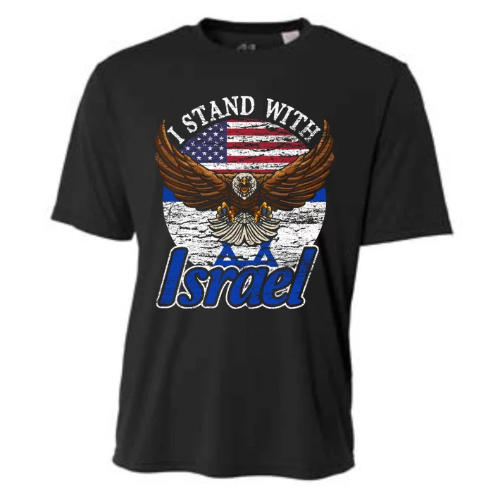 I Stand With Israel Pray For Israel Eagle Design Cooling Performance Crew T-Shirt