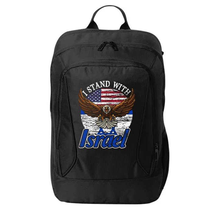 I Stand With Israel Pray For Israel Eagle Design City Backpack