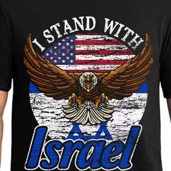 I Stand With Israel Pray For Israel Eagle Design Pajama Set