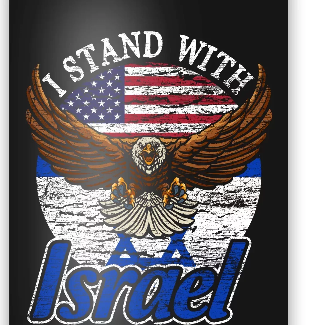 I Stand With Israel Pray For Israel Eagle Design Poster