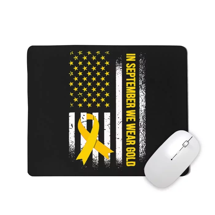 In September We Wear Gold Childhood Cancer Awareness Mousepad