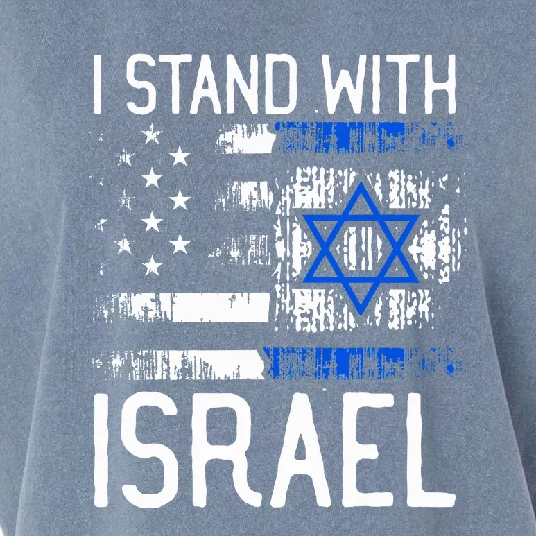 I Stand With Israel Jewish Support Group Matching Garment-Dyed Women's Muscle Tee