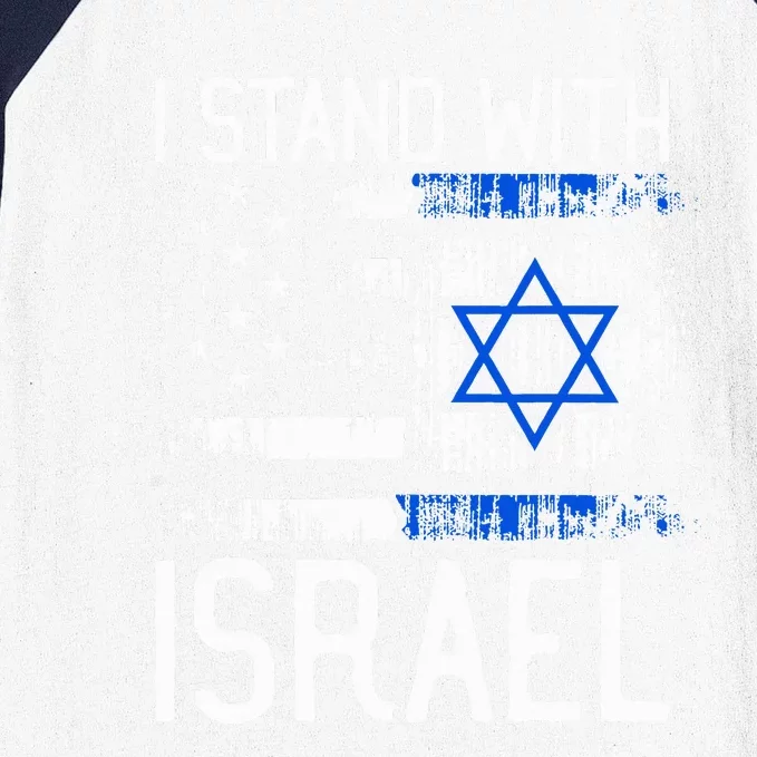 I Stand With Israel Jewish Support Group Matching Baseball Sleeve Shirt