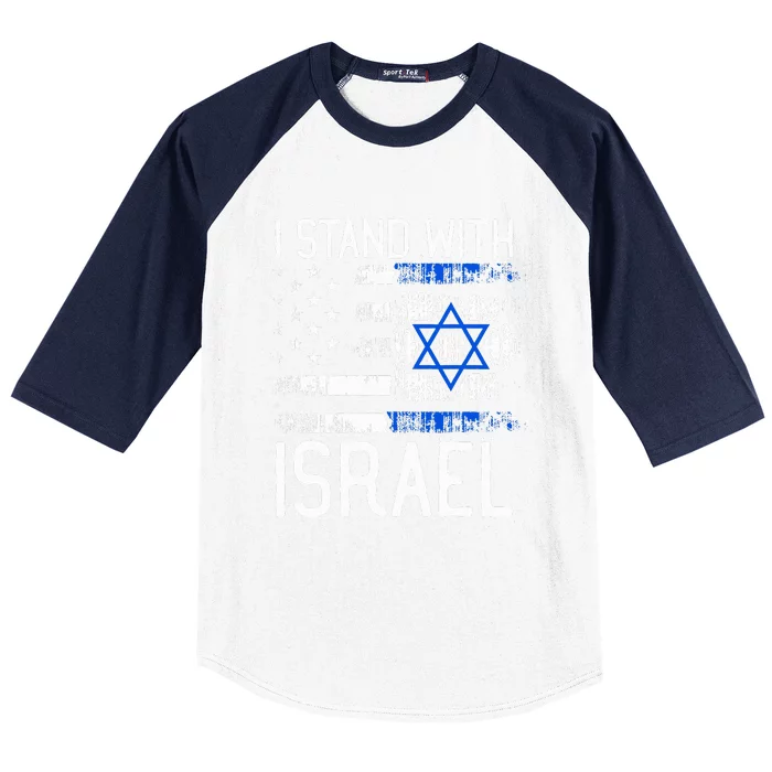 I Stand With Israel Jewish Support Group Matching Baseball Sleeve Shirt