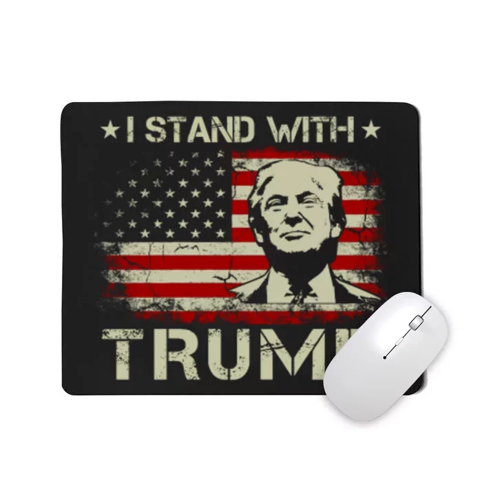 I Stand With Trump Pro Trump Supporter Free Trump Mousepad