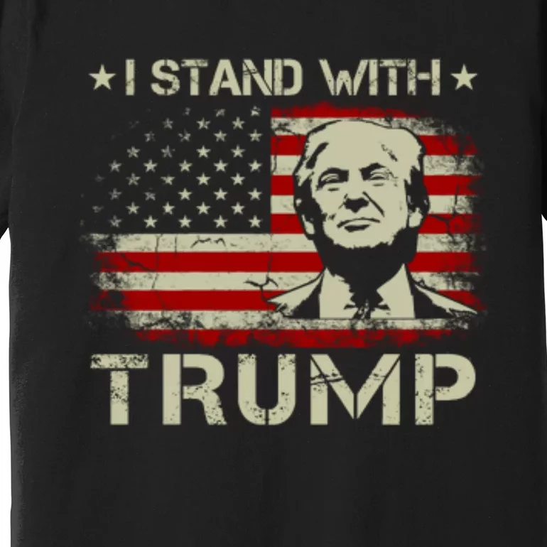 I Stand With Trump Pro Trump Supporter Free Trump Premium T-Shirt