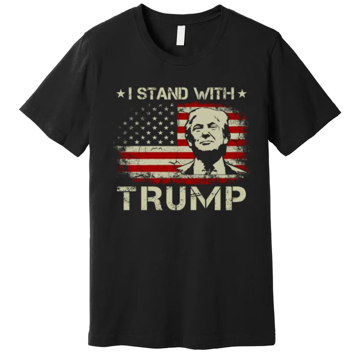 I Stand With Trump Pro Trump Supporter Free Trump Premium T-Shirt