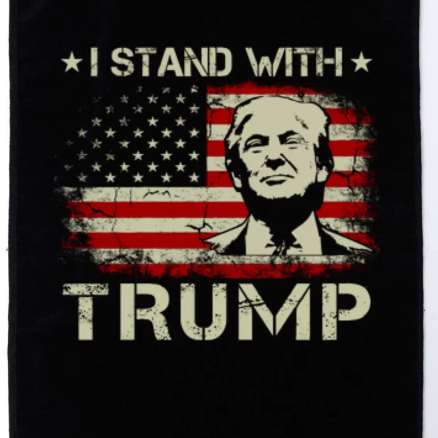 I Stand With Trump Pro Trump Supporter Free Trump Platinum Collection Golf Towel