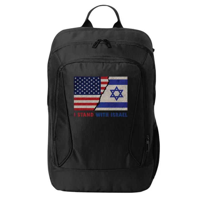 I Stand With Israel Patriotic Usa And Israel Flag City Backpack