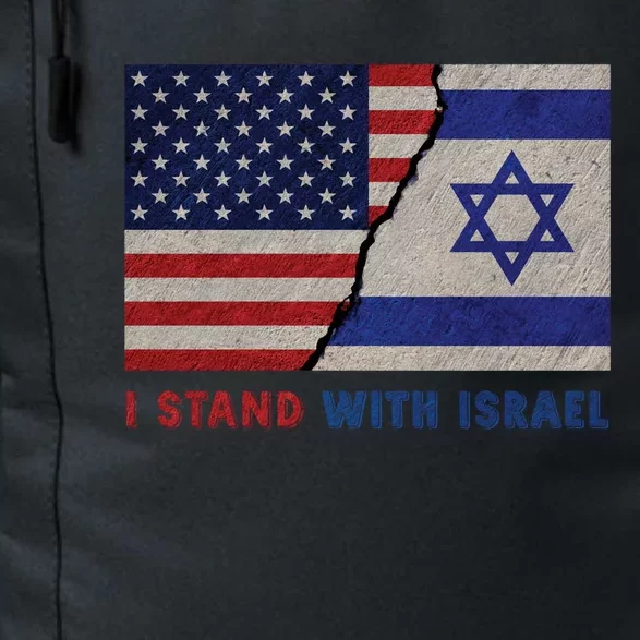 I Stand With Israel Patriotic Usa And Israel Flag Daily Commute Backpack