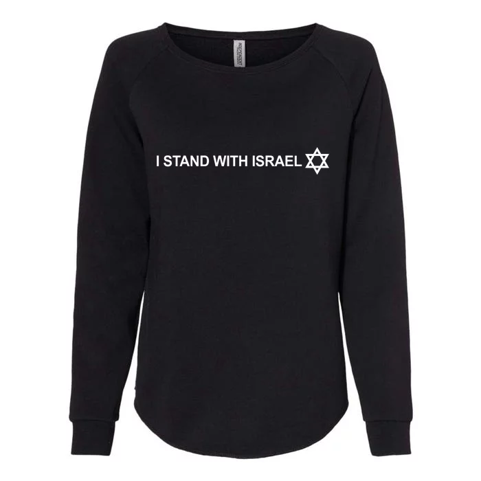 I Stand With Israel Womens California Wash Sweatshirt