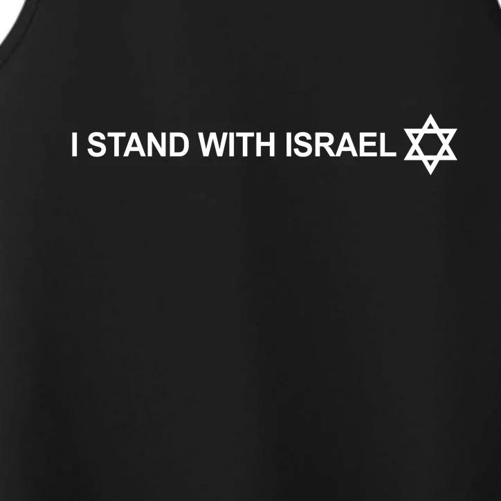 I Stand With Israel Performance Tank