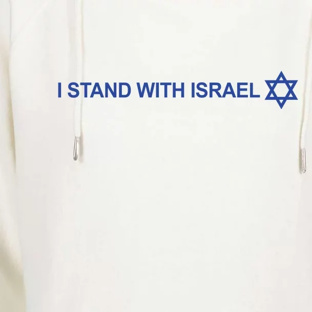 I Stand With Israel Womens Funnel Neck Pullover Hood