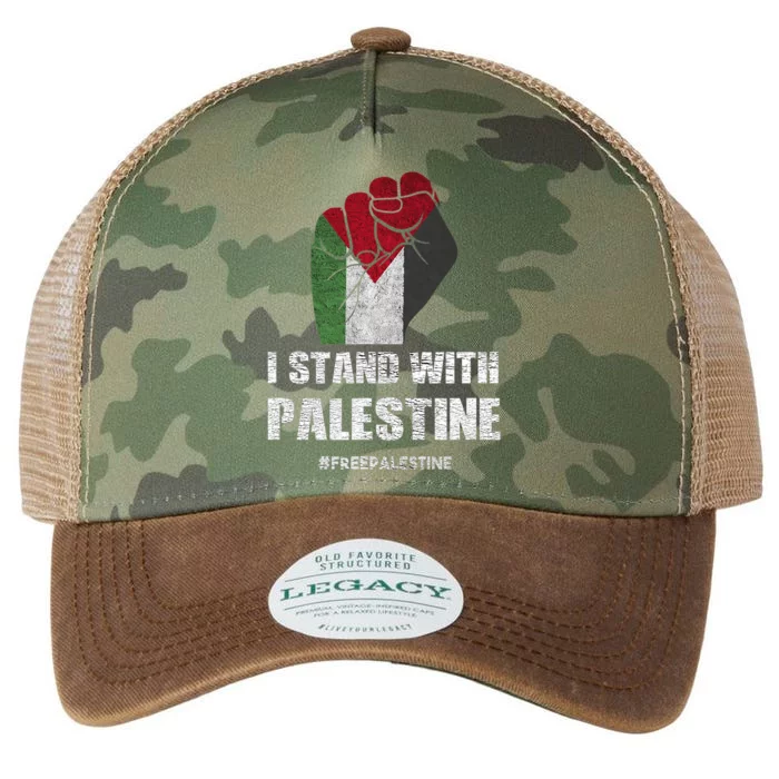 I Stand With Palestine For Their Freedom Legacy Tie Dye Trucker Hat