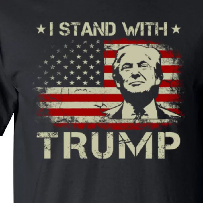 I Stand With Trump Pro Trump Supporter Free Trump Tall T-Shirt