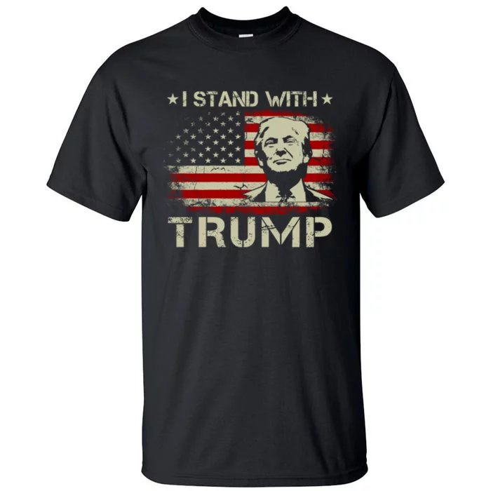 I Stand With Trump Pro Trump Supporter Free Trump Tall T-Shirt