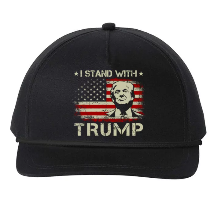 I Stand With Trump Pro Trump Supporter Free Trump Snapback Five-Panel Rope Hat