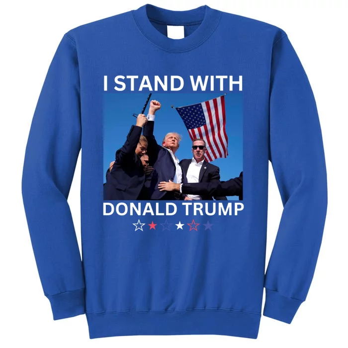 I Stand With Donald Trump After Shooting At Rally Gift Tall Sweatshirt