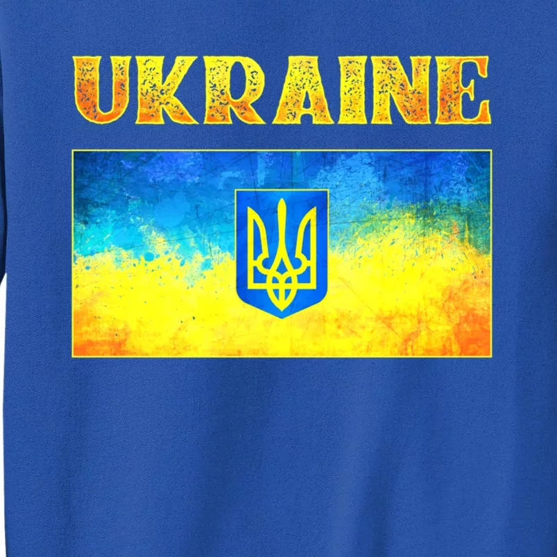 I Stand With Ukraine Cool Gift Ukrainian Flag Ukraine Cute Gift Sweatshirt