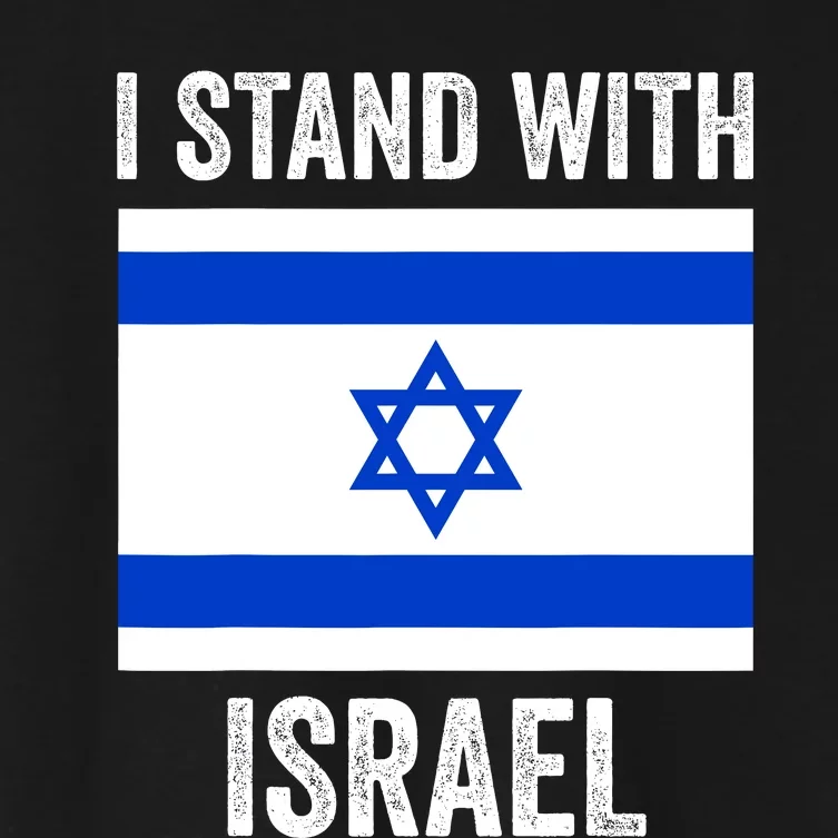 I Stand With Israel Free Israel Women's Crop Top Tee