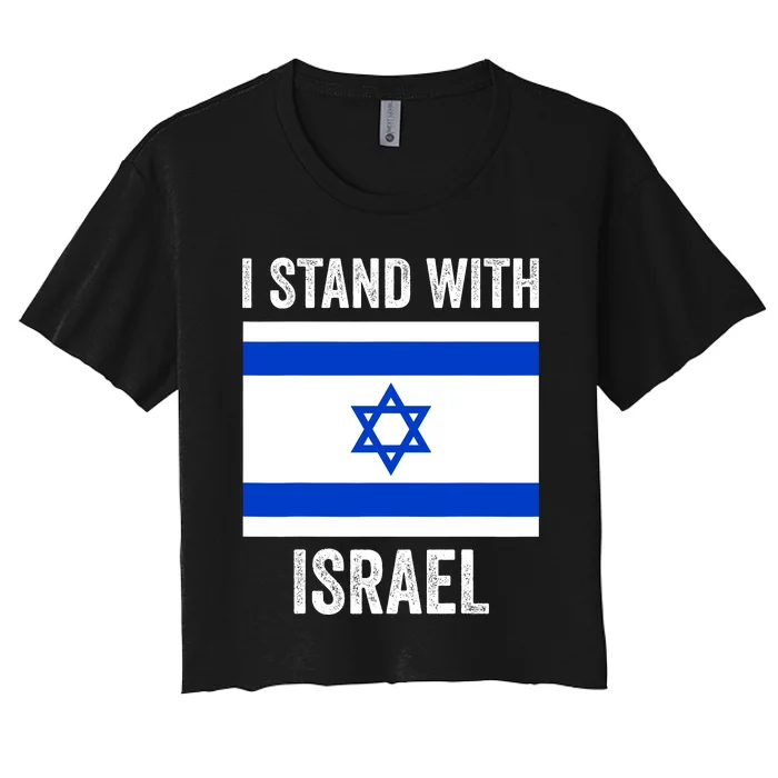 I Stand With Israel Free Israel Women's Crop Top Tee