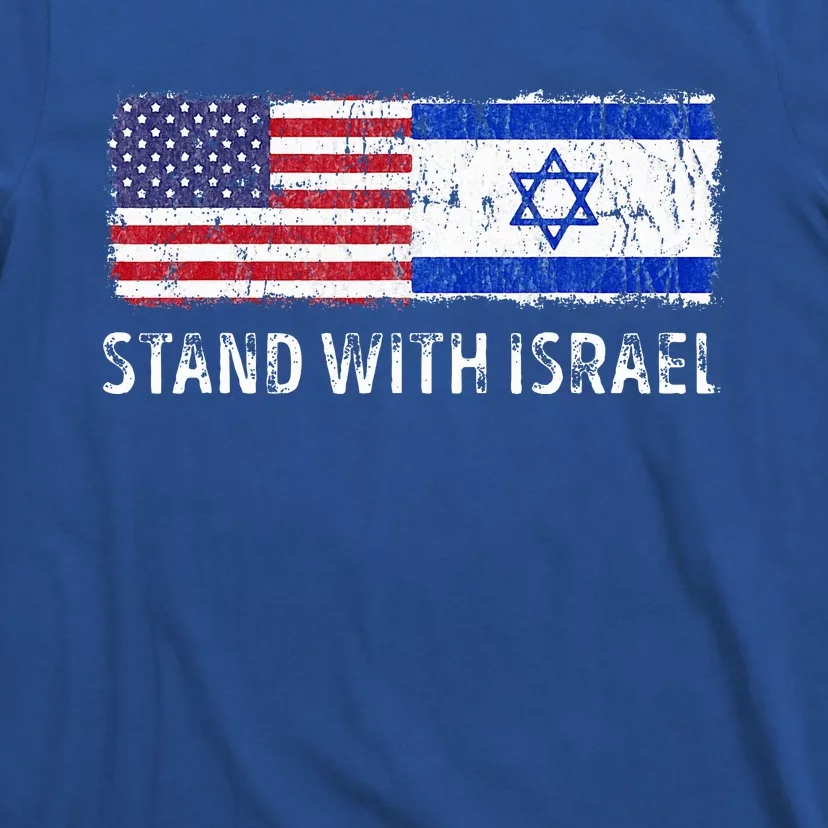 I Stand With Israel USA Israeli Flag Jewish T-Shirt