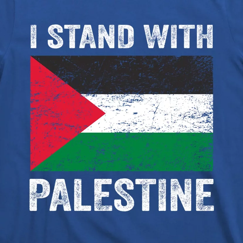 I Stand With Palestine For Their Freedom Palestinians Flag Funny Gift T-Shirt