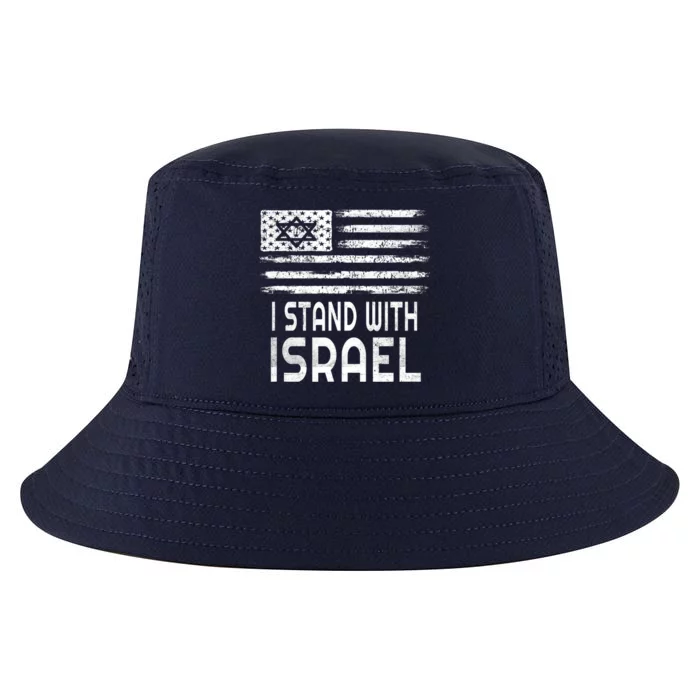 I Stand With Israel America Flag Israel Flag Cool Comfort Performance Bucket Hat