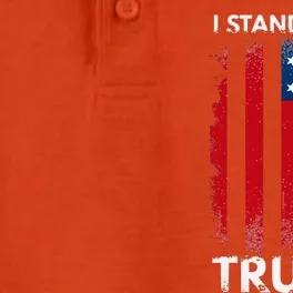 I Stand With Trump Pro Trump Dry Zone Grid Performance Polo