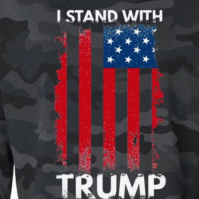 I Stand With Trump Pro Trump Cropped Pullover Crew